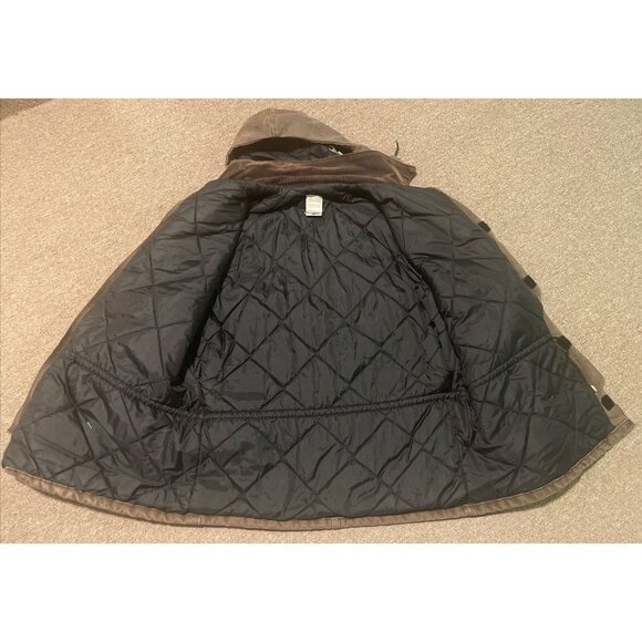 Vintage 90s Mens Large Carhartt Brown Quilt Lined Full Zip Jacket C26CHT - Picture 3 of 10